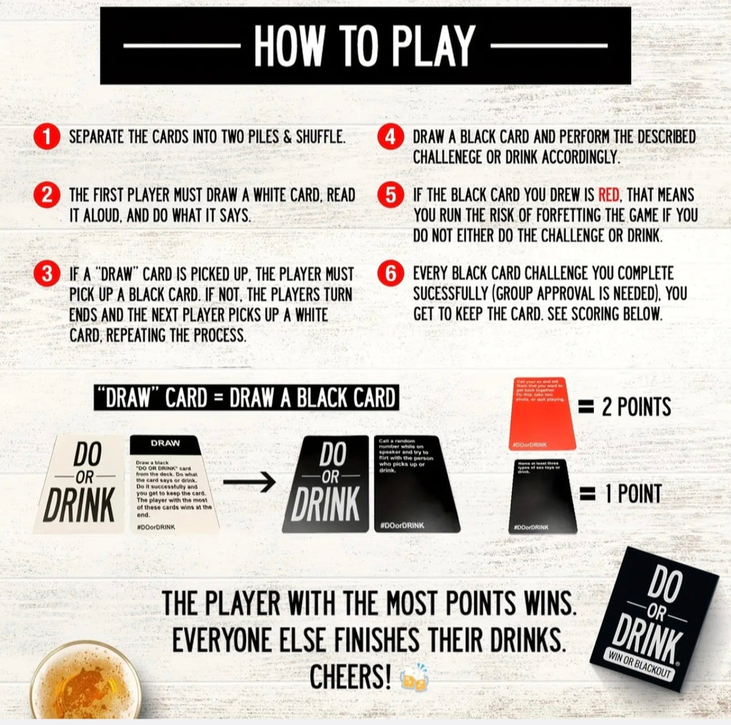 Do or Drink Card Game Expansion Pack #2