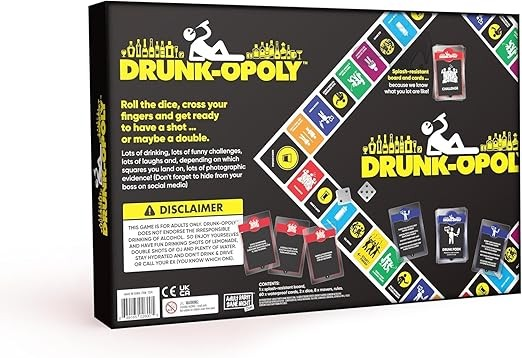 Drunkopoly Adult Party Board Game